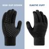 Premillow Winter Gloves for Women Men - Thermal Fleece Liner With Touchscreen, Warm Knit for Cold Weather, Insulated for Skiing Running Driving Cycling view 2