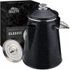 COLETTI Classic Percolator Coffee Pot The Most Nostalgic Camping Coffee Pot, Now Modernized [Black Enamel, 12 Cup] view 1