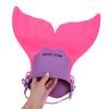 Kisangel Mermaid Fin 1pc Mermaid Foot Flipper Snorkeling Fin Swimming Fin Diving Flipper for Youth and Kids(Purple) Flippers view 3
