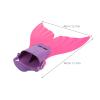 Kisangel Mermaid Fin 1pc Mermaid Foot Flipper Snorkeling Fin Swimming Fin Diving Flipper for Youth and Kids(Purple) Flippers view 4