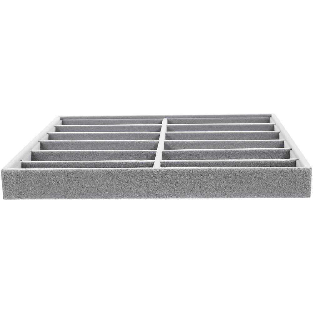 HOMSFOU Glasses Organizer Tray Stackable Sunglasses Display Storage Box Compartments for Eyewear Organization for Showcase and Home Decor Material
