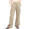 Lightweight Silky Jogger Pants for Girls Kids & Toddler Warm Weather Cargo Loose High Waisted Pants view 1