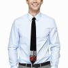 Bow Hunting American Flag Men's Tie Classic Slim Necktie Personalized Skinny Ties for Office Wedding Party