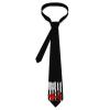 Bow Hunting American Flag Men's Tie Classic Slim Necktie Personalized Skinny Ties for Office Wedding Party view 3