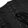 Kranchungel Corset Tops for Women: Plus Size Renaissance Corset - Lace up Bustier Shapewear Overbust Halloween Costumes for Renaissance Festival Photo Shoots 7X-Large Black view 4