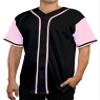 DIGITMON Men's Baseball Jersey Button Down Premium Hip Hop T Shirts Sports Uniform Blackpink, X-Large view 1