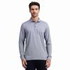 Mens Golf Shirts Dry Fit Performance Pin Striped Moisture Wicking Casual Golf Polo Shirts for Men view 2