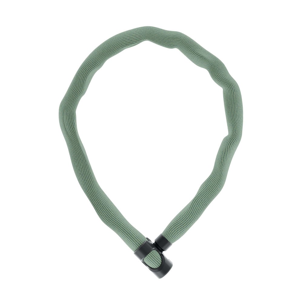 ABUS Chain Lock IVERA Chain 7210 - Bicycle Lock with Highly Flexible IvyTex Synthetic Fibre Casing - ABUS Security Level 8-85 cm - Colour: Green