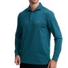 Long Sleeve Polo Shirts for Men Casual Stylish Dry Fit Performance Striped Collared Golf Polo Shirts for Men view 3