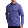 Mens Golf Shirts Dry Fit Performance Pin Striped Moisture Wicking Casual Golf Polo Shirts for Men view 3