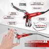 BUCKLOS IIIPRO E4 MTB 4 Pistons Mountain Bike Hydraulic Disc Brake Set Front 835mm and Rear 1550mm with Ceramic Brake Pad for Bicycle/E-Bike (Pre-Bled) view 2