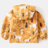 Happy Cherry Kid Boys Printed Windbreaker Jackets Toddler Long Sleeve Hooded Coat Zip Up Windbreaker Warm Waterproof Hoodie Jackets Outdoor Coat 4-5T view 3