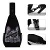 XSCQ French Bulldog Portrait Sling Bag Full Print Crossbody Backpack Shoulder Bag Lightweight One Strap Travel Hiking Daypack view 3
