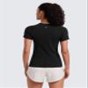 CRZ YOGA Seamless T-Shirt Hip Length Black Medium view 2