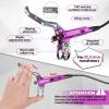 BUCKLOS IIIPRO E4 MTB 4 Pistons Mountain Bike Hydraulic Disc Brake Set Front 835mm and Rear 1550mm with Ceramic Brake Pad for Bicycle/E-Bike (Pre-Bled) view 2