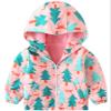 Happy Cherry Little Girl Autumn Jackets Hoodie Windbreaker Toddler Fleece Lined Lightweight Coat Long Sleeve Zip Up Printed Hooded Coat for Spring Fall 4-5T view 1