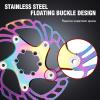 BUCKLOS IIIPRO 140mm 160mm 180mm 203mm Floating Bike Disc Brake Rotor with 6 Bolts, Mountain Bike MTB Stainless Steel Bicycle Disc Brakes Rotors for Road Bike/Ebike/BMX(Multicolour) view 4
