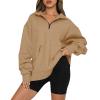 SHAOBGE Women's Oversized Sweatshirt Half Zip Long Sleeve Shirts Casual Loose Fit Pullover 2023 Fall Teen Girls Y2K Clothes view 1
