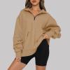 SHAOBGE Women's Oversized Sweatshirt Half Zip Long Sleeve Shirts Casual Loose Fit Pullover 2023 Fall Teen Girls Y2K Clothes view 2