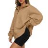 SHAOBGE Women's Oversized Sweatshirt Half Zip Long Sleeve Shirts Casual Loose Fit Pullover 2023 Fall Teen Girls Y2K Clothes view 3