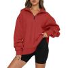 SHAOBGE Women's Oversized Sweatshirt Half Zip Long Sleeve Shirts Casual Loose Fit Pullover 2023 Fall Teen Girls Y2K Clothes view 1