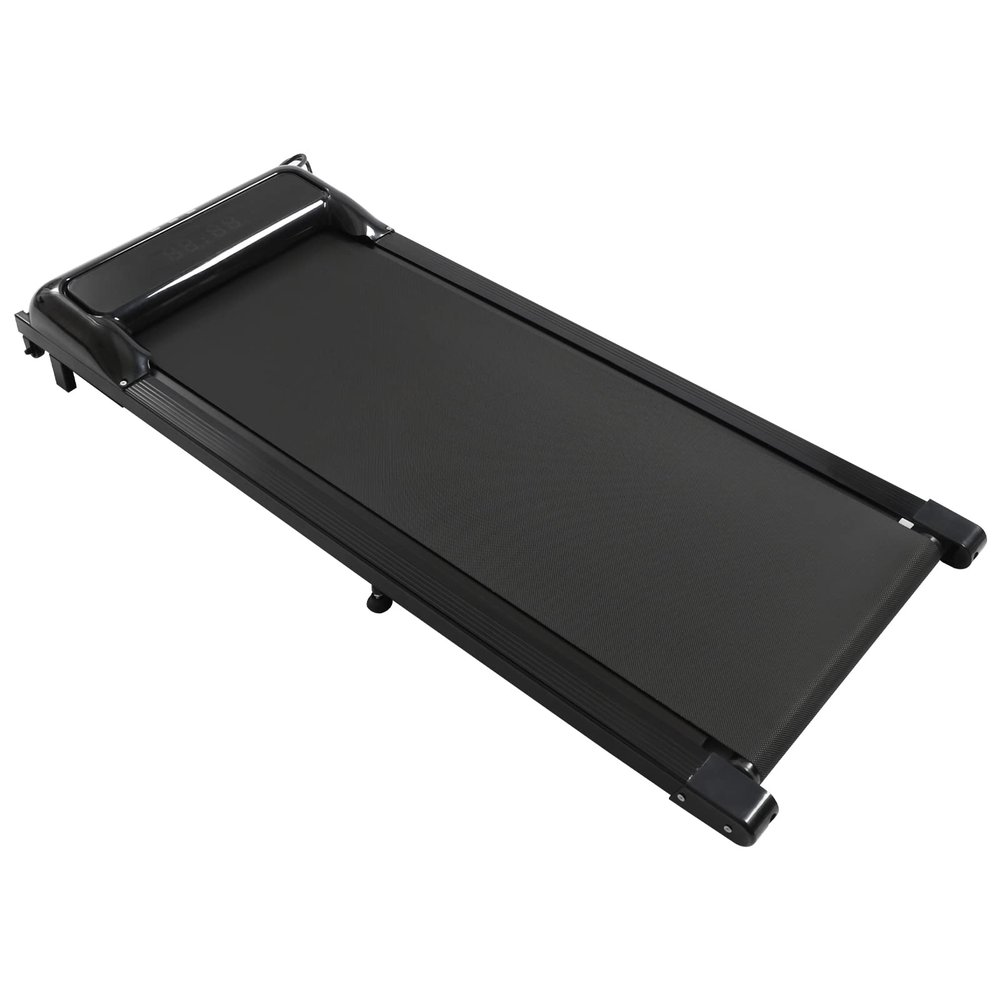 LOHISHILO 2 in 1 Folding Treadmill Under Desk Electric Running Walking Pad Treadmill with Remote, for Adults, Children, The Elderly(Treadmill Black)