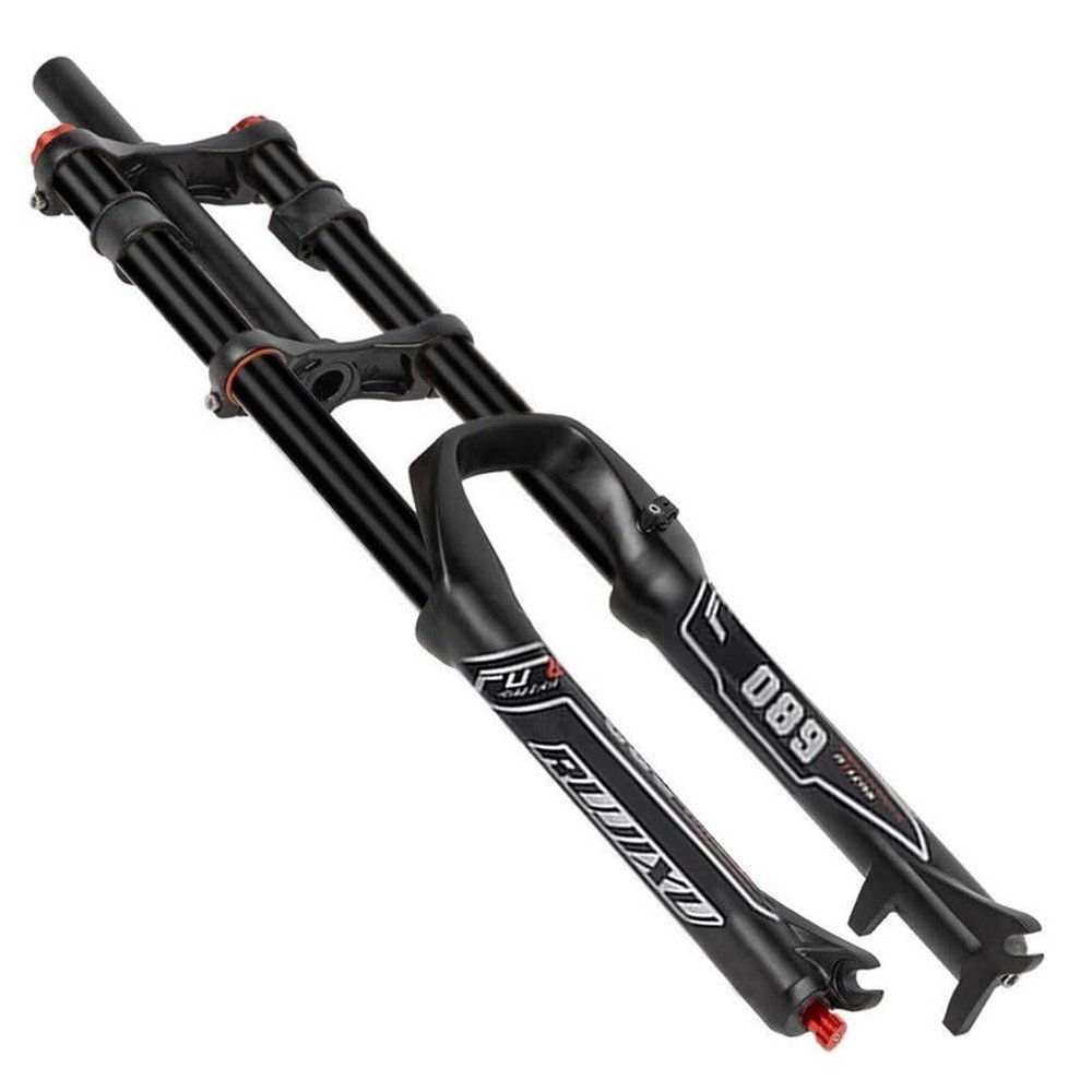 HIMALO Downhill Mountain Bike Suspension Fork 26 27.5 29 Air Fork Travel 130mm Disc Brake Straight Fork QR Rebound Adjustale Manual Lockout