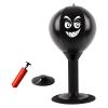 Aosekaa Desktop Punching Bag,Reflex Strain and Tension Toys Gag Gifts, Table Desk Boxing Punch Ball for Boxing Exercise Boss or Coworker Him, Black view 1