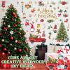 Cholemy 4 Sheets Christmas Wall Decal Stickers Decorations - Removable Indoor Home Decor for Room, Nursery, School, Restaurant, Cafe, Door, Window, Party (Tree) view 4