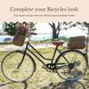 Warners Wheels Rear Bike Basket - Handmade Rattan Cruiser Bike Basket Rear - Rack Mounted Bicycle Cargo Caddy mounts to The Back Rack of Adult Cruisers, Ebike and delivery Bikes view 3