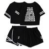 JUNG KOOK SKZ Shirt + Shorts Set Merch Hyunjin Felix Leeknow Bangchan Changbin Seungmin Shorts T-Shirt Tee view 2