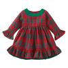 6M to 5 Years Little Girls 2023 Toddler Girls Christmas Long Sleeve Plaid Prints Dress Xmas Party (Red, 4-5 Years) view 1
