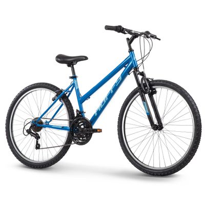 Huffy Stone Mountain Womens 26 Inch Mountain Bike, Deep Sea Gloss Frame, 21-Speed Shimano Twist Shifting, Front Suspension, Comfort Saddle | 20"/24"/26" Sizes, 6-21 Speeds, Dual Suspension Available |