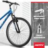 Huffy Stone Mountain Womens 26 Inch Mountain Bike, Deep Sea Gloss Frame, 21-Speed Shimano Twist Shifting, Front Suspension, Comfort Saddle | 20"/24"/26" Sizes, 6-21 Speeds, Dual Suspension Available | view 2