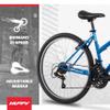 Huffy Stone Mountain Womens 26 Inch Mountain Bike, Deep Sea Gloss Frame, 21-Speed Shimano Twist Shifting, Front Suspension, Comfort Saddle | 20"/24"/26" Sizes, 6-21 Speeds, Dual Suspension Available | view 3