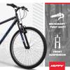 Huffy Stone Mountain Mens 26 Inch Mountain Bike, Matte Black Frame, 21-Speed Shimano Twist Shifting, Front Suspension, Comfort Saddle | 20"/24"/26" Sizes, 6-21 Speeds, Dual Suspension Available | view 2