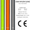 AINIKEY 18MM Nylon Climbing Sling Runner 23KN CE2008/EN566 Rock Climbing Webbing Straps for Outdoor Climbing, Rappelling, Swing, Yoga Hammock etcGreen | 60cm / 24inch | Pack of 3 view 2