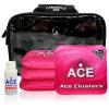 CornholeAce Ace Clusters | Pink | ACE Pro Bag Kit: 4 Pro Bags + Break-in Kit + Carry Case | Professional Cornhole Bags | Dual Sided Slick Stick All Weather view 1