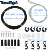 Ciomszan 5m Universal Bicycle Shift Cable Housing Kit With 2 Set Bikes Gear Shifter Derailleur Cable End Caps Accessories for Mountain Road Bike Repair (For Universal Bike) view 2
