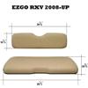 Huskey Parts Company 4PCS Charcoal Gray Golf Cart Front Rear Seat Cover Diamond Stitching for EZGO RXV 2008-UP, Marine Grade Vinyl, Custom Fit, Staple On view 2