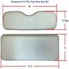 Huskey Parts Company 4PCS Charcoal Gray Golf Cart Front Rear Seat Cover Diamond Stitching for EZGO RXV 2008-UP, Marine Grade Vinyl, Custom Fit, Staple On view 4