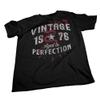 50th Birthday Gift Shirt for Men - Vintage 1976 Aged to Perfection - Arrows - F/Black-003-4X view 4