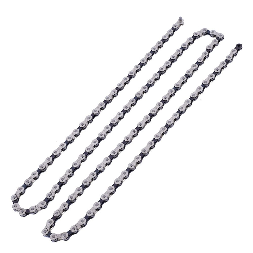 Bike Chain 21/24/27 Speed Bike Derailleur Chain Hollowout Design Anti Rust Coating Lightweight Bike Chain for Road Bike (18-24 Speed)