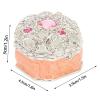 Innovative Metal Electroplating Enamel Jewelry Box with Rhinestones, Small Trinket Box for Ring Earring Jewelry view 4
