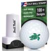 Ball Tatt - Golf Ball Stamp, Self-Inking Marker - Quick-Dry Permanent Marking Tool, No Leaks or Refills, Reusable & Waterproof Golfing Stamper - Ideal Gift for Golfers, Dads, Retirement (Green Turtle) view 1