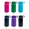 The Crafty Engineer Personalized Excavator Kids Water Bottle, Stainless Steel, Leakproof, 12 oz (Hot Pink) view 2