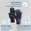 TrailHeads Womens Running Gloves - Touchscreen Gloves - Running Accessories for Women Winter - Hiking, Biking, Sports - Black (x-Small) view 4