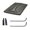 3G Universal 80" Graphite Extended Roof Kit for Club Car Precedent Golf Carts 2004+ view 1