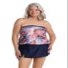 Maxine of Hollywood Women's Bandeau Tankini Swimsuit Top, Multi//Whirlwind Paisley, 18 view 4