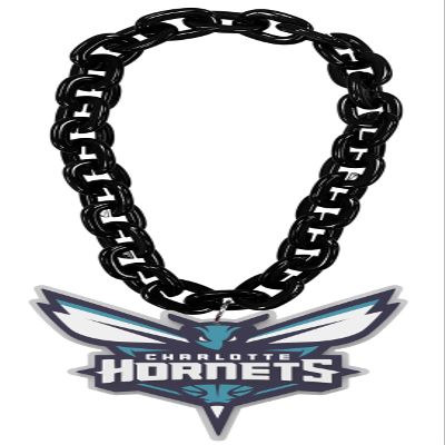 aminco Charlotte Hornets NBA Fan Chain, Black
